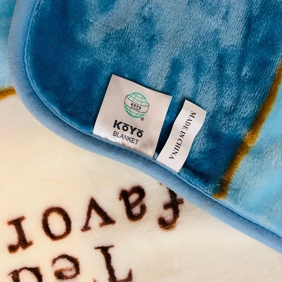 KOYO Fleece Throw Baby Blanket Garden Teddy Bear Favorite Friend Plush 39x54 NWT - Picture 4 of 12